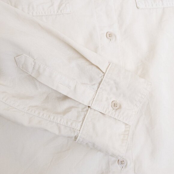 Aritzia Babaton Utility Shirt Relaxed Tencel Twill Button Up Shirt Off White - Picture 10 of 15